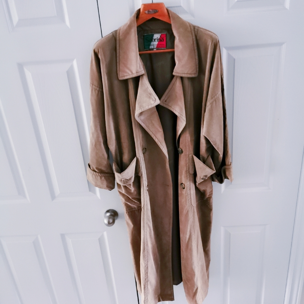 woman trench coat with a removable belt size M